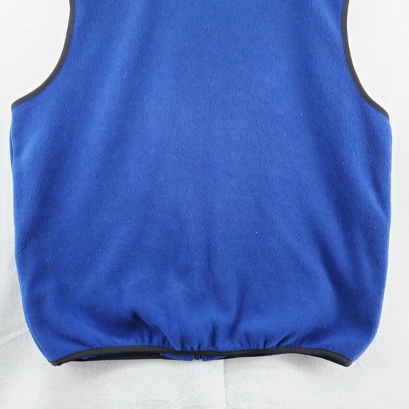IZOD Vest Men's Long Sleeve Full Zip Fleece Pockets Soft Outdoor Blue Size Large - Picture 9 of 11